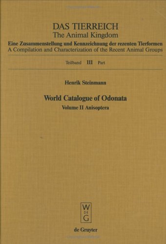 World Catalogue of Odonata