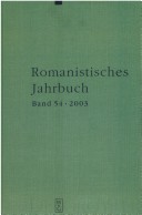Romanistisches Jahrbuch 2003