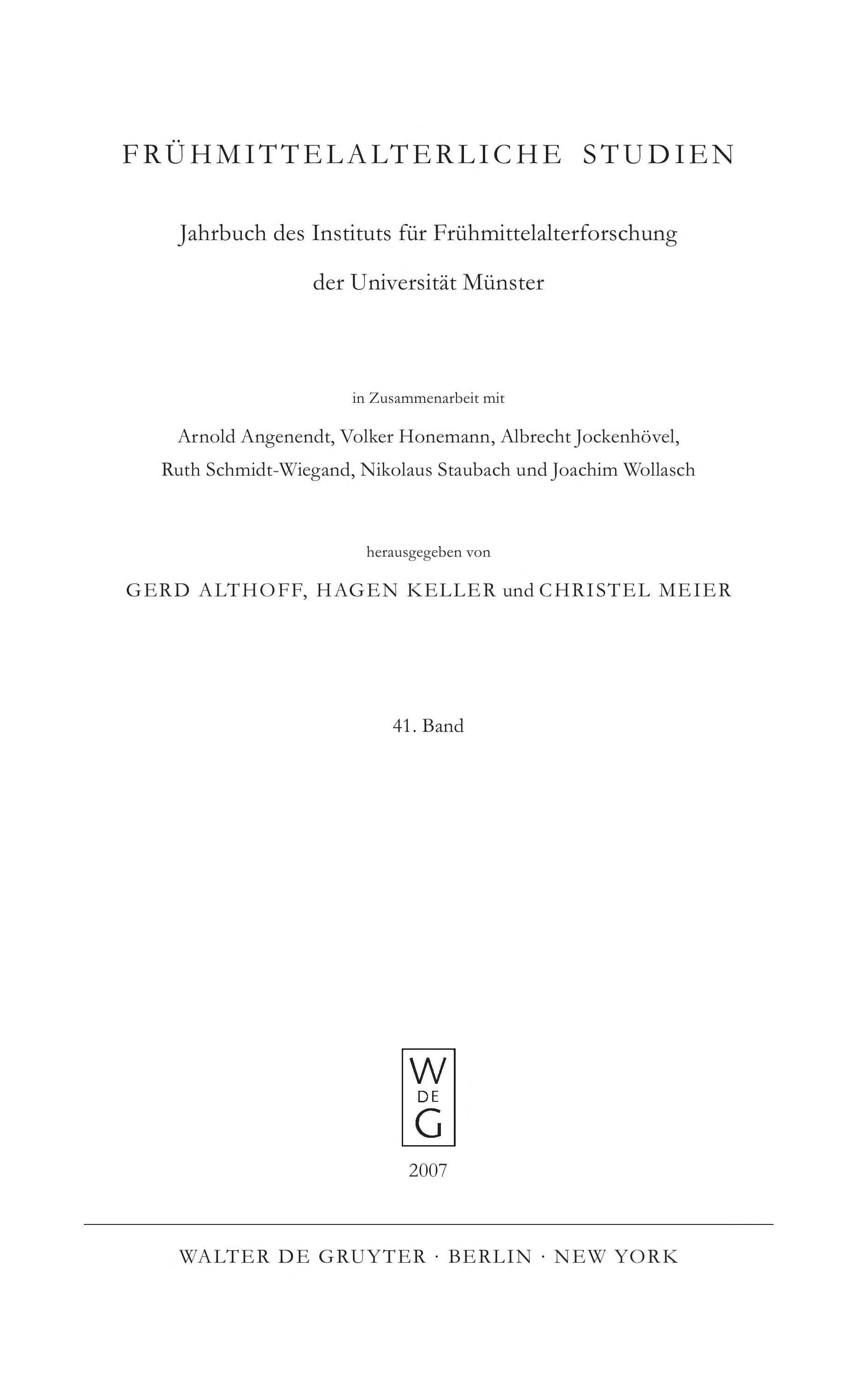 Fru hmittelalterliche Studien