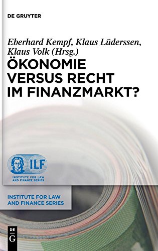 Okonomie Versus Recht Im Finanzmarkt