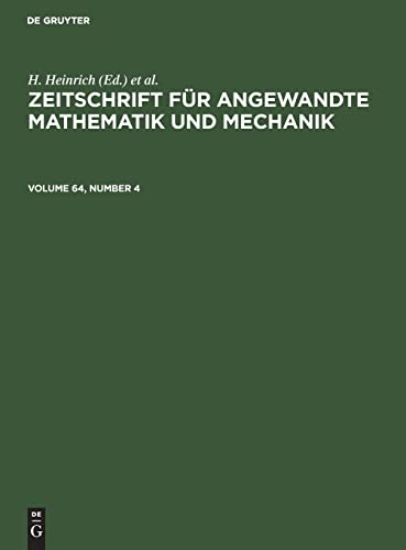 Zeitschrift Für Angewandte Mathematik Und Mechanik