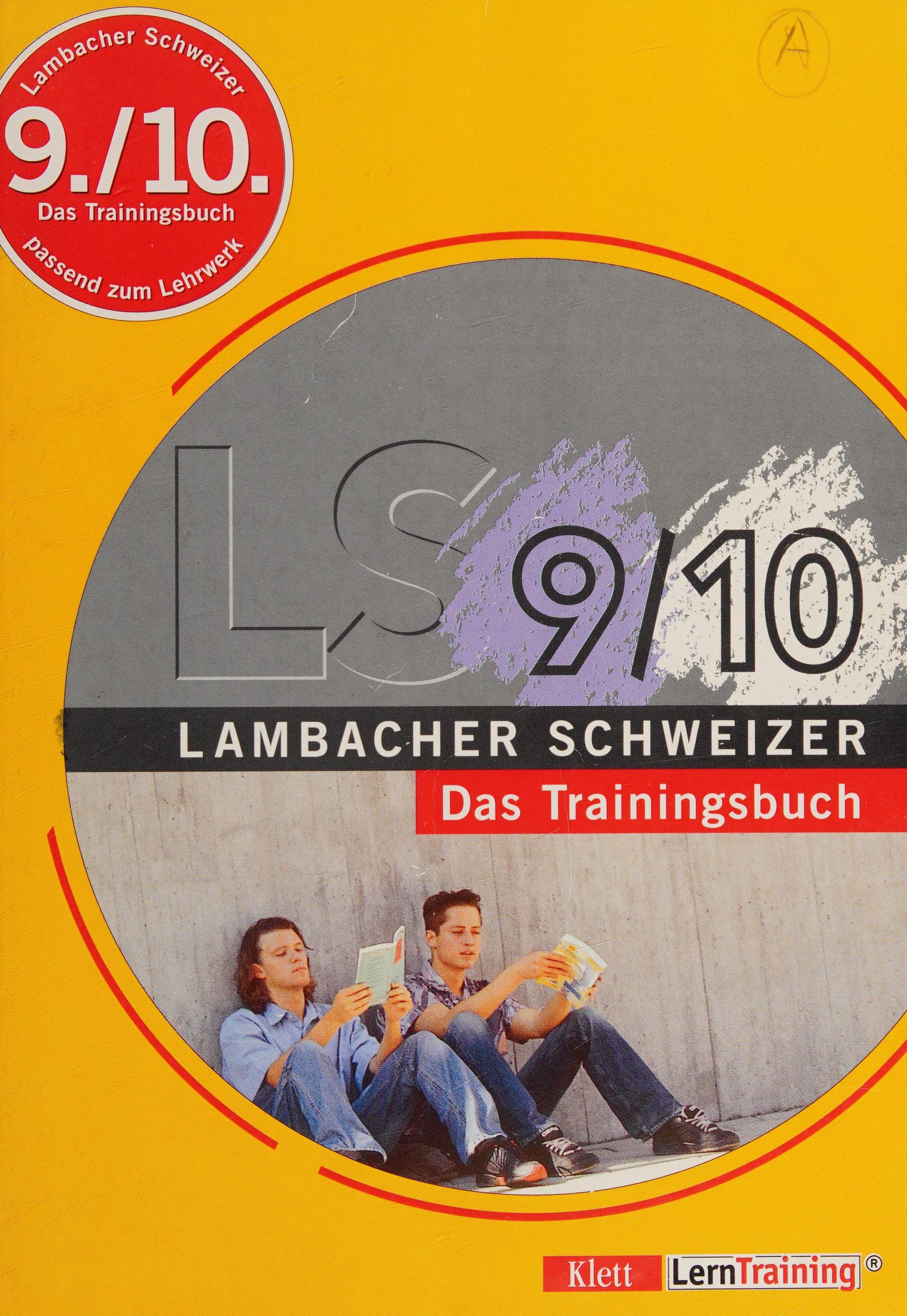 Trainingsbuch 9./.10. Schj