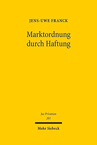 Marktordnung Durch Haftung