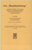 Der Maschinenbeitrag