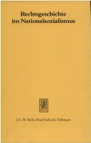 Rechtsgeschichte Im Nationalsozialismus