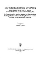 Die Österreichische Literatur: Ihr Profil Von Den Anfängen Im Mittelalter Bis Ins 18. Jahrhundert