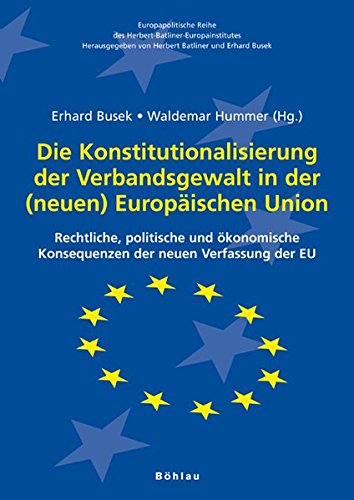 Die Konstitutionalisierung Der Verbandsgewalt in Der Europaischen Union