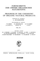 Fortschritte Der Chemie Organischer Naturstoffe / Progress In The Chemistry Of Organic Natural Products