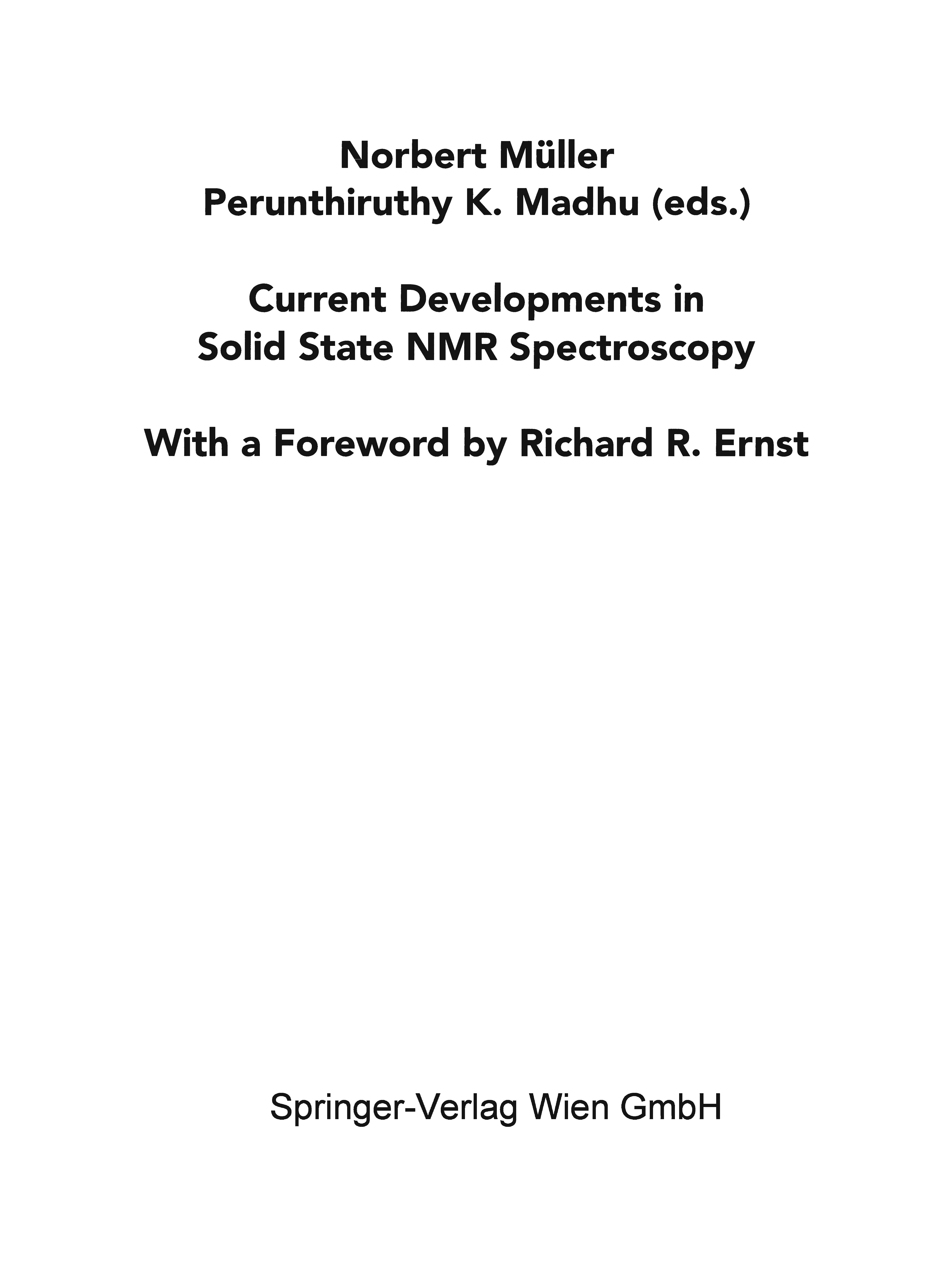Current Developments in Solid