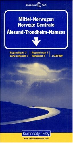 Kümmerly & Frey Karten, Mittel-Norwegen 2. Alesund, Trondheim, Namsos