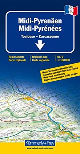 Midi-Pyrenees Road Map
