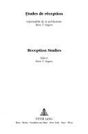 Reception Studies Proceedings of the XIth Congress of the International Comparative Literature Association