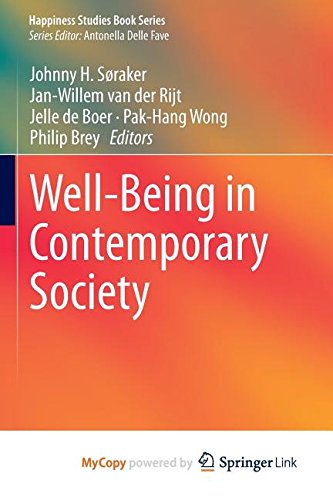 Well Being in Contemporary Society