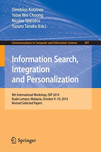 Information Search Integration and Personalization