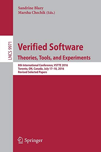 Verified Software. Theories, Tools, And Experiments