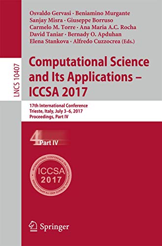 Computational Science And Its Applications – ICCSA 2017