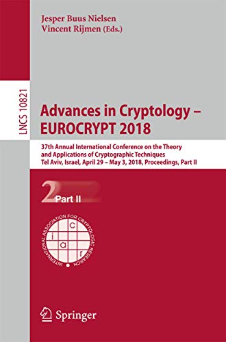 Advances in Cryptology EUROCRYPT 2018