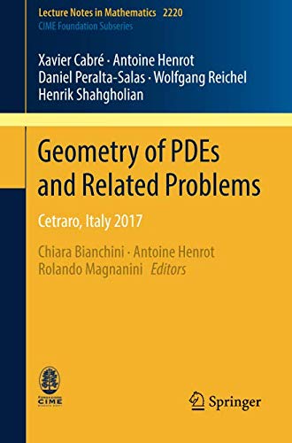 Geometry Of Pdes And Related Problems 1st Ed. 2018