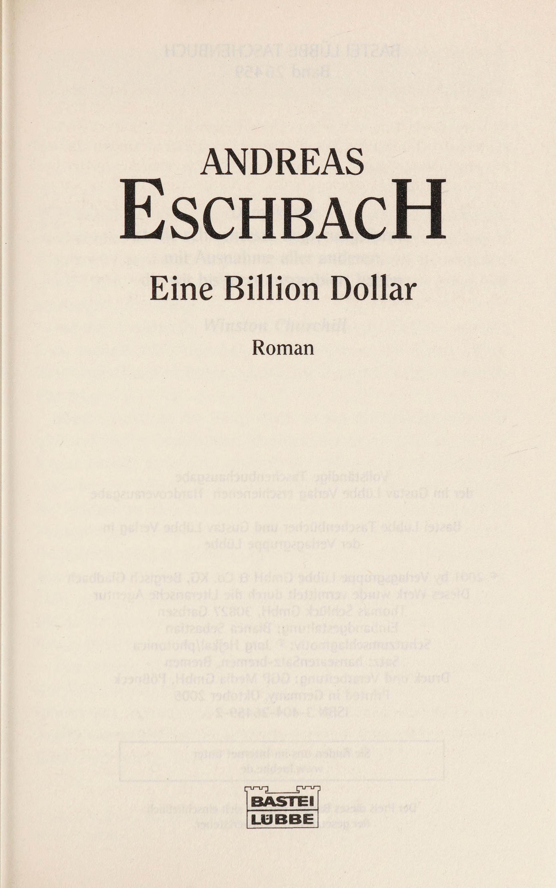 Eine Billion Dollar