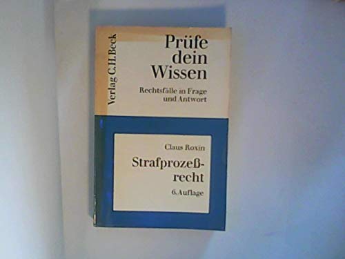 Strafprozessrecht