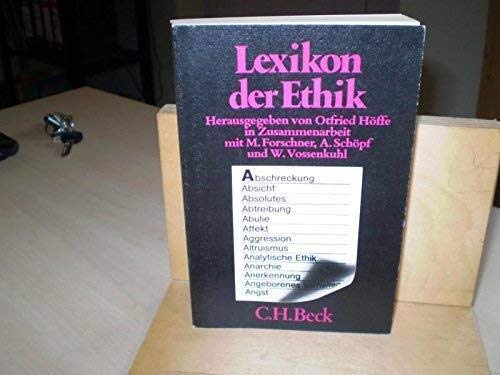 Lexikon Der Ethik