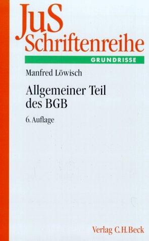 JuS Schriftenreihe H.7 Allgemeiner Teil des BGB