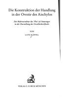 Die konstruktion der handlung in der Orestie des Aischylos
