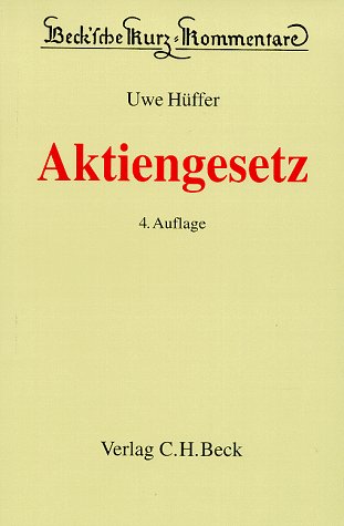 Beck'Sche Kurzkommentare, Bd.53, Aktiengesetz (AktG)