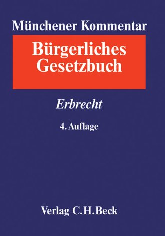 Münchener Kommentar Zum Bürgerlichen Gesetzbuch