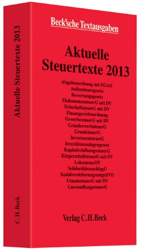 Aktuelle Steuertexte 2013