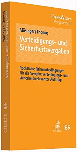 Verteidigungs- Und Sicherheitsvergaben