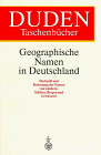 Geographische Namen in Deutsch Duden Taschenbucher
