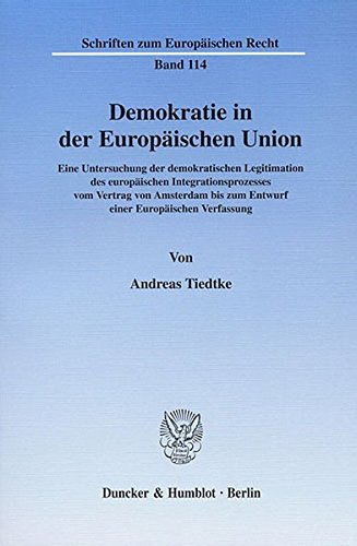 Demokratie In Der Europäischen Union
