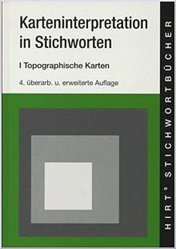 Hirts Stichwortbucher Karteninterpretation in Stichworten