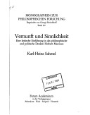 Vernunft und Sinnlichkeit
