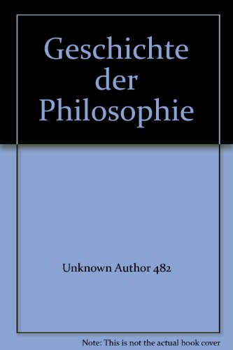 Geschichte Der Philosophie