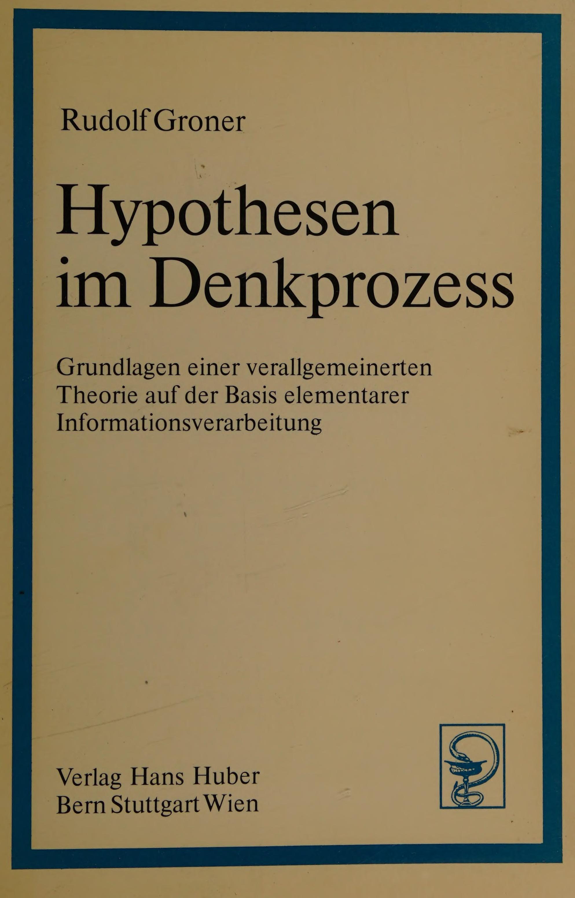 Hypothesen Im Denkprozess
