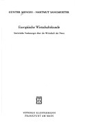 Europäische Wirtschaftskunde: Statist. Vorlesungen Über D. Wirtschaft D. Neun
