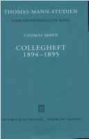 Collegheft 1894 - 1895