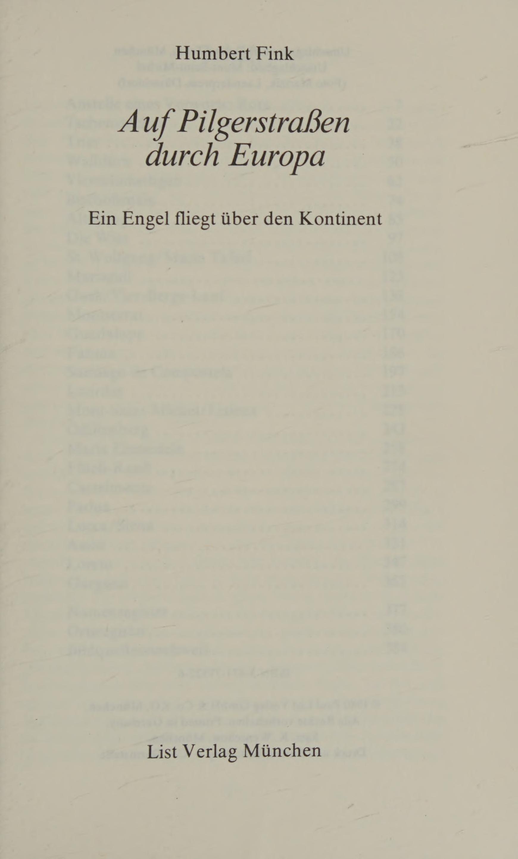 Auf Pilgerstrassen durch Europa