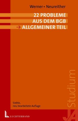 20 Probleme Aus Dem BGB. Allgemeiner Teil.
