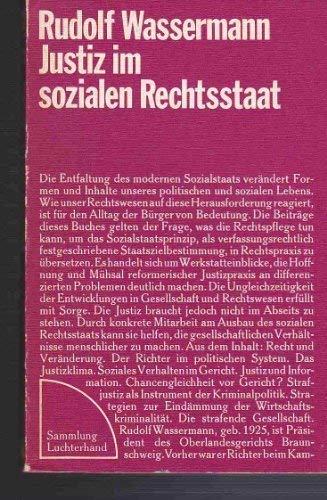 Justiz Im Sozialen Rechtsstaat