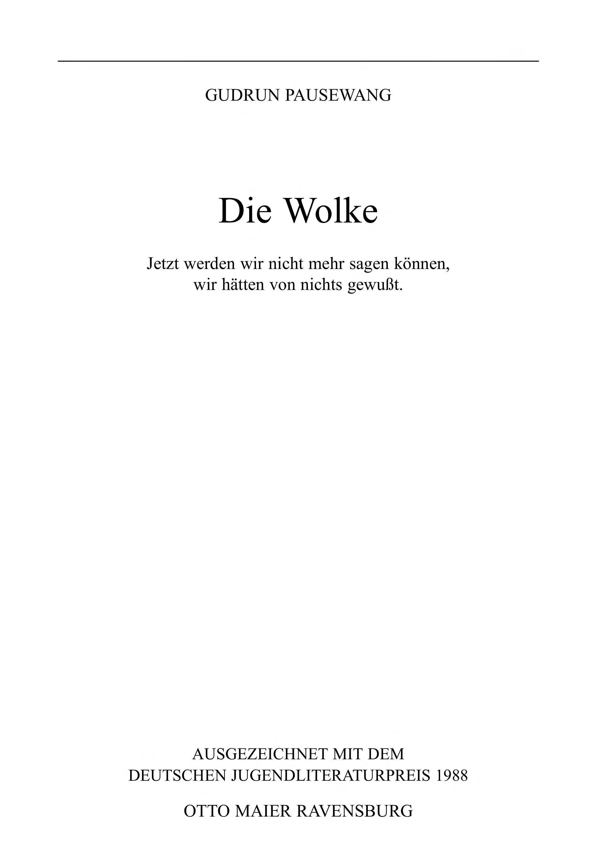 Die Wolke