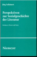 Perspektiven zur Sozialgeschichte der Literatur