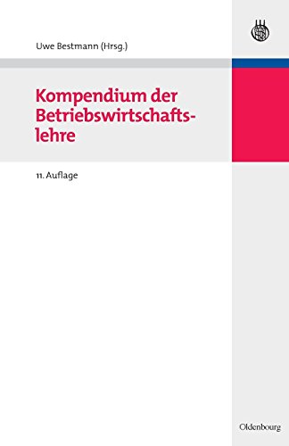 Kompendium Der Betriebswirtschaftslehre