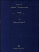 Einhardi Operum Concordantiae