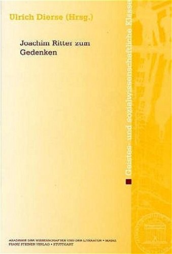 Joachim Ritter Zum Gedenken