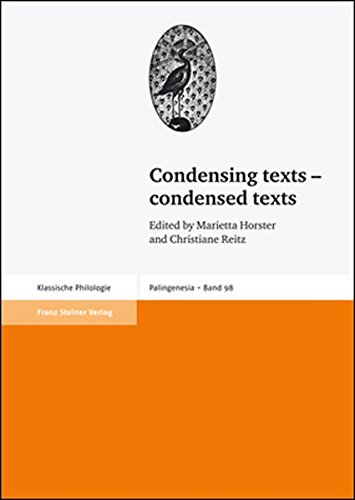 Condensing texts condensed texts