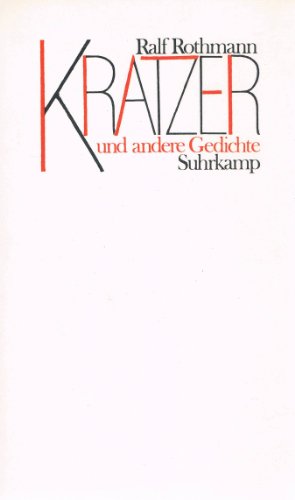 Kratzer und andere Gedichte
