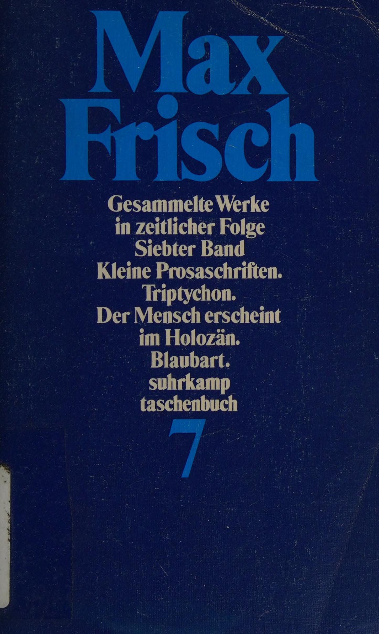 Gesammelte Werke In Zeitlicher Folge